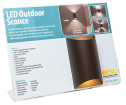 Click for more information on Merchandising Display - OUTDOOR SCONCE 