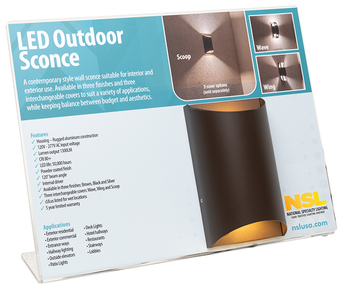 Expositor Merchandising - SCONCE OUTDOOR 