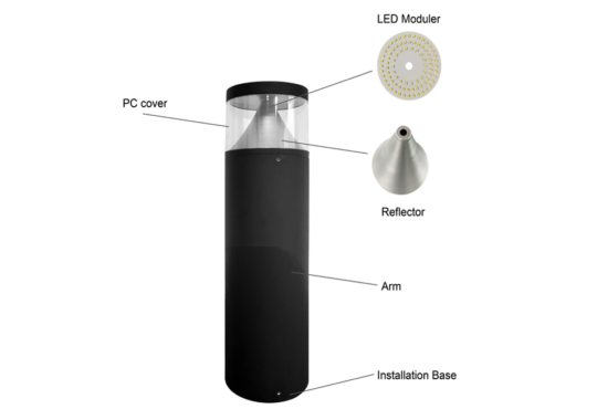 Flat Head Bollards Parts Commercial Bollards