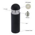 Thumbnail of Round Head Bollard Lights Parts Breakdown Commercial Bollards Click to Advance